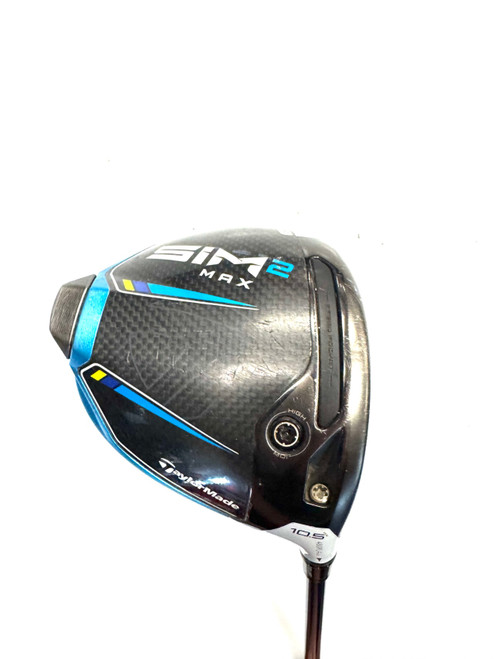 Vist Large View of Product Image Which is Used Taylormade SIM 2 MAX Mens Driver RH 10.5 Degree