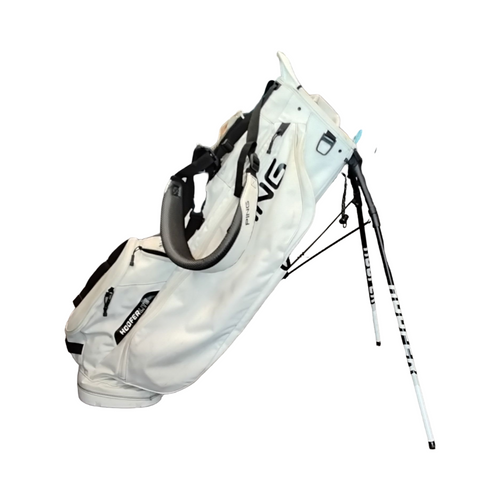 Vist Large View of Product Image Which is Used Ping HOOFER LITE Mens Stand Bag White