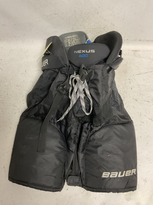 Vist Large View of Product Image Which is Used Bauer NEXUS 600 Junior Pant Black And Carolina Blue LG