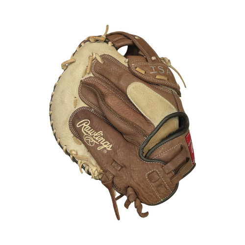 Vist Large View of Product Image Which is Used, Rawlings CHAMPION SERIES BB/SB Catchers, RH Throw, Brown 33"