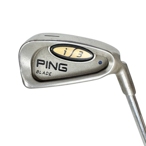 Vist Large View of Product Image Which is Used Ping I3 BLADE BLUE DOT Men's RH 1 Iron Stiff Flex Steel Shaft