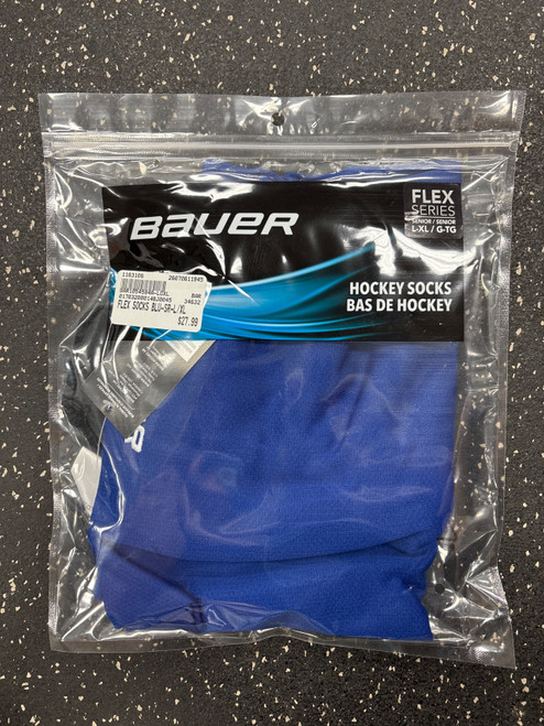 Vist Large View of Product Image Which is New BAUER FLEX SOCKS BLU-SR-L/XL