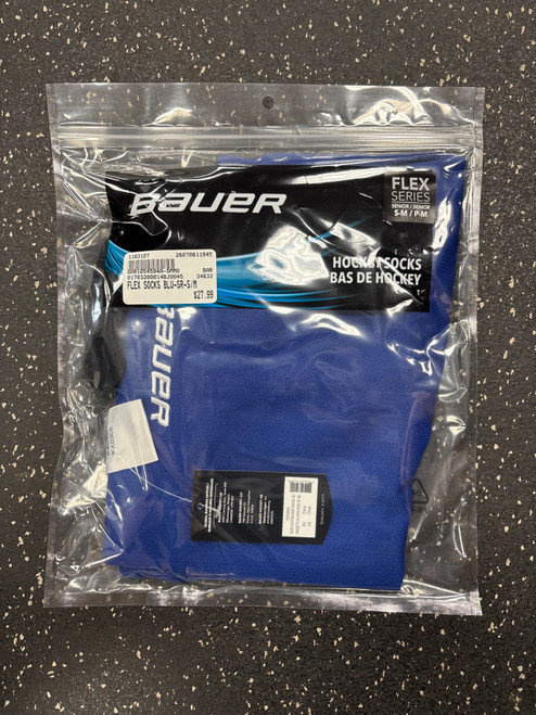 Vist Large View of Product Image Which is New BAUER FLEX SOCKS BLU-SR-S/M