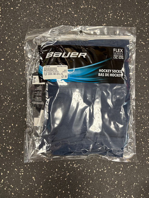Vist Large View of Product Image Which is New BAUER FLEX SOCKS NAV-SR-L/XL