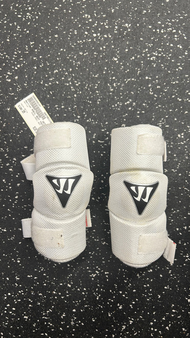Vist Large View of Product Image Which is Used Warrior RABIL NEXT YOUTH Lacrosse Arm Pads/Guards White SM
