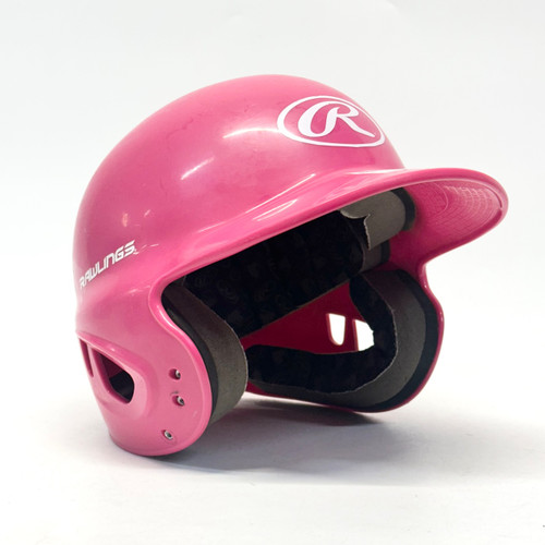 Vist Large View of Product Image Which is Used Rawlings MLTBH-R1 TEEBALL Batting Helmet No Mask Pink XS