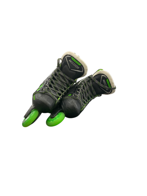 Vist Large View of Product Image Which is Used Mission LIL RIPPER Junior Rec Fitness Skates Black Adjustable