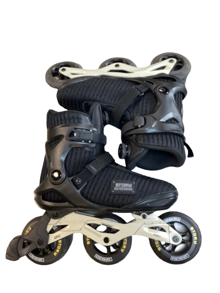 Vist Large View of Product Image Which is Used Rollerblade BLADES Senior Rec Fitness Skates Black Senior 11.5
