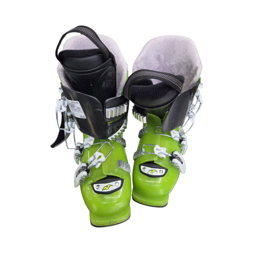 Vist Large View of Product Image Which is Used Nordica PATRON BOOTS SZ22 Boys DH Ski Boot Neon Green 220 MP - J04 - W05