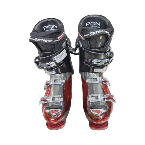Vist Large View of Product Image Which is Used Nordica 110 SKI BOOTS SZ28 Mens DH Ski Boot Red 280 MP - M10 - W11