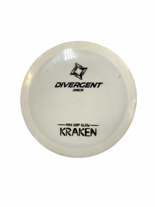 Vist Large View of Product Image Which is Used DIVERGENT - MAX GRIP KRAKEN Disc Golf Driver White