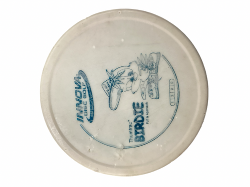 Vist Large View of Product Image Which is Used Innova THUMTRAC BIRDIE Disc Golf Putter White