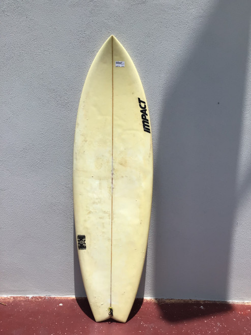 Vist Large View of Product Image Which is Used IMPACT Surfboard White 6Ft 2In