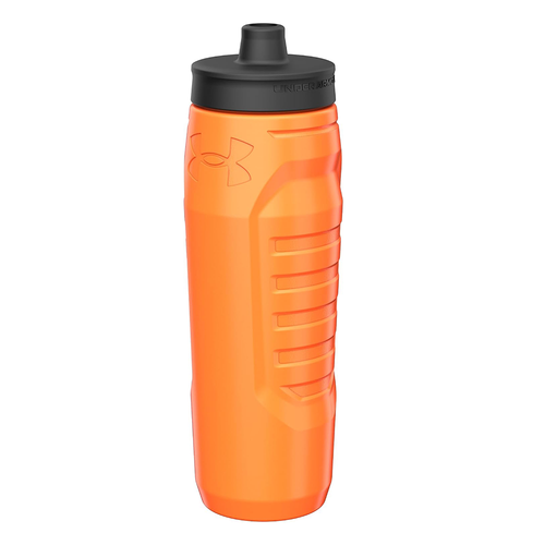 Vist Large View of Product Image Which is New Under Armour Sideline Squeeze Multisport Water Bottle Blaze Orange- 32oz