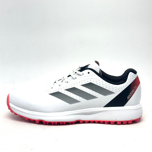 Vist Large View of Product Image Which is Used Adidas JR ADIZERO ZG Jr Golf Shoes White/Black/Red Junior 05