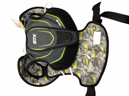 Vist Large View of Product Image Which is Used STX STALLION Lacrosse Shoulder Pads Grey LG