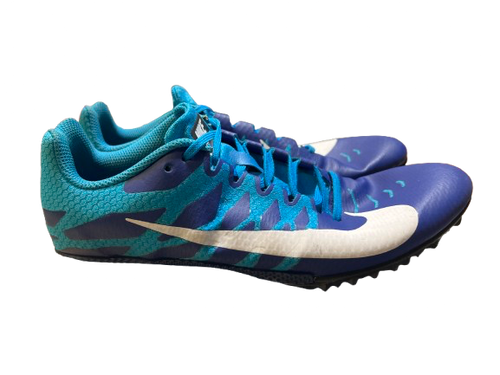 Vist Large View of Product Image Which is Used Nike ZOOM RIVAL SPRINT SZ 10.5 Track & Field Cleats Adult Navy Blue Senior 10.5