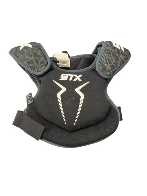 Vist Large View of Product Image Which is Used STX STALLION 75 Lacrosse Shoulder Pads Black XXS