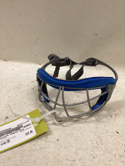 Vist Large View of Product Image Which is Used Cascade GOGGLES Lacrosse Facial Protect Royal Blue Senior