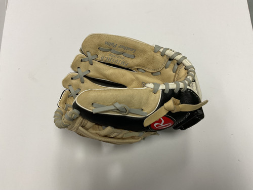 Vist Large View of Product Image Which is Used Rawlings PM105HCB BB/SB Glove RH Throw Black And Natural 10 1/2"