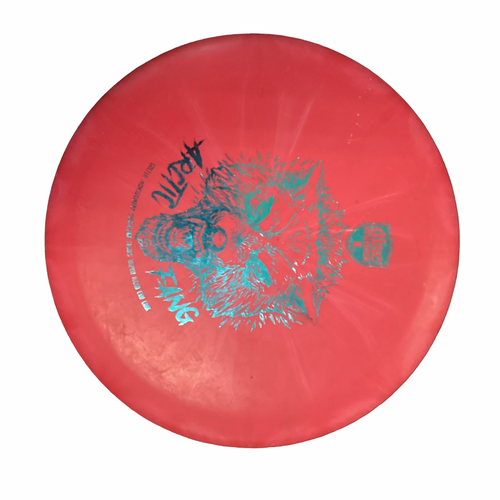 Vist Large View of Product Image Which is Used Discmania ARCTIC FANG Disc Golf Putter Red