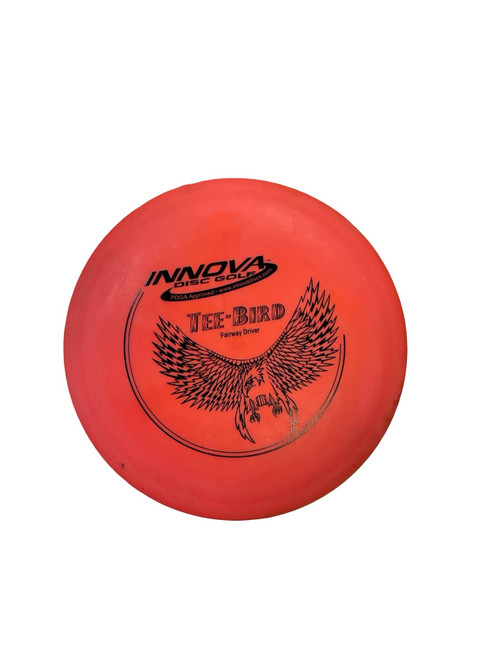 Vist Large View of Product Image Which is Used Innova DX TEEBIRD Disc Golf Driver Red 171g