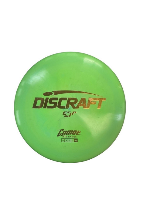 Vist Large View of Product Image Which is Used Discraft ESP COMET Disc Golf Mid Range Green 177g