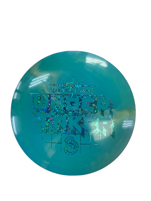 Vist Large View of Product Image Which is Used Discraft ESP SWIRL UNDERTAKER Disc Golf Driver Green 174g