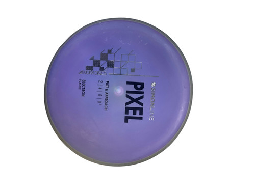 Vist Large View of Product Image Which is Used Axiom ELECTRON PIXEL Disc Golf Putter Purple 166g