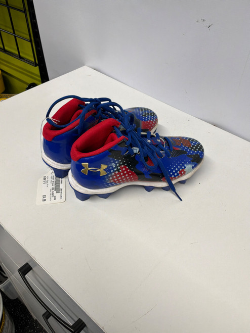 Vist Large View of Product Image Which is Used Under Armour USA CLEATS BB/SB Cleats Royal Blue Senior 6