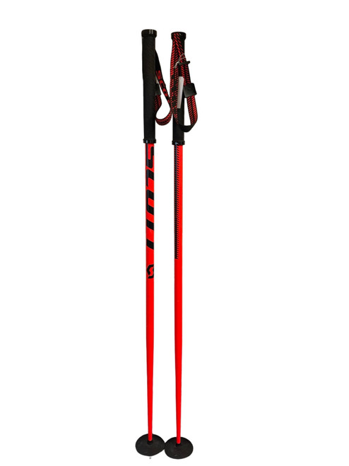 Vist Large View of Product Image Which is Used Scott SKI POLES Mens DH Ski Pole Orange 120 cm / 48 in