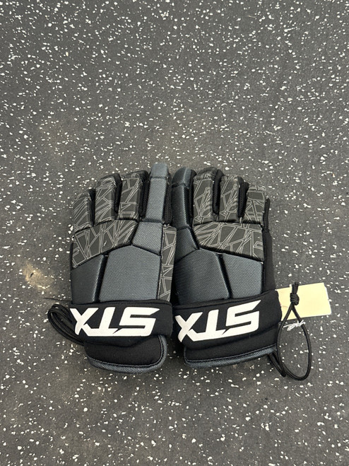 Vist Large View of Product Image Which is Used STX STALLION 75 Lacrosse Gloves Junior Black MD