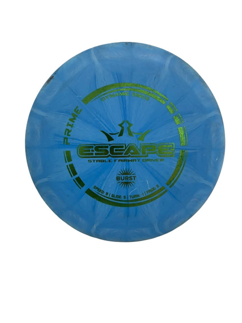 Vist Large View of Product Image Which is Used Dynamic Discs Prime Burst Escape 175g Disc Golf Driver Carolina Blue 