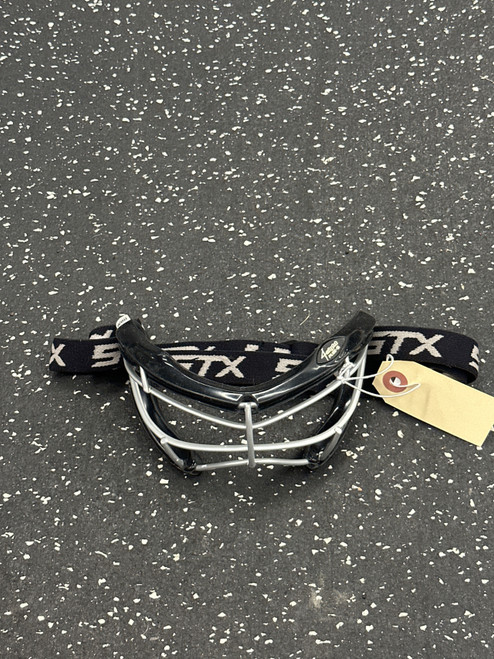 Vist Large View of Product Image Which is Used STX 4 SIGHT PLUS JR Lacrosse Facial Protect Black Junior