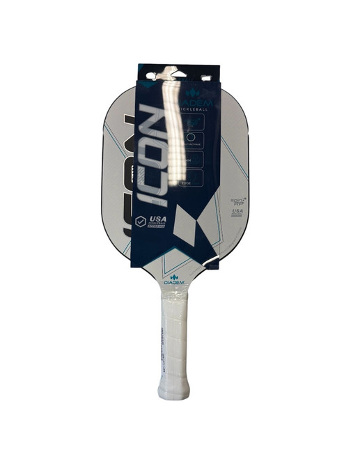 Vist Large View of Product Image Which is Used Diadem Icon SPIN RP Pickleball Racquet White