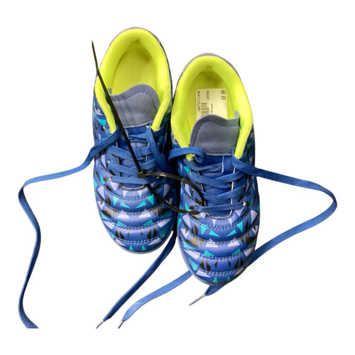 Vist Large View of Product Image Which is Used Soccer Indoor Shoes Royal Blue Junior 01