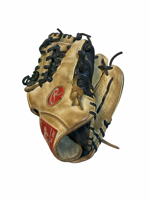 Vist Large View of Product Image Which is Used Rawlings GGE115MTC BB/SB Glove RH Throw Tan 11 1/2"