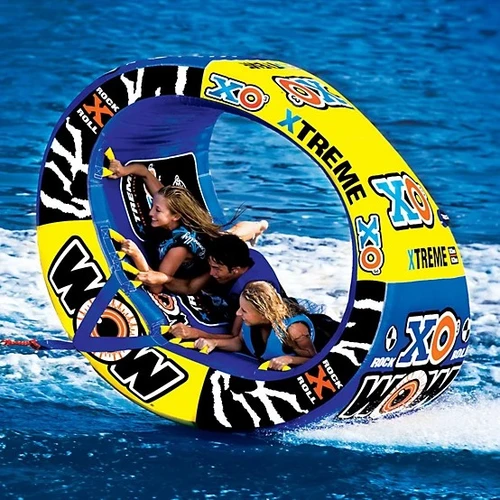 Vist Large View of Product Image Which is Used WOW 3+ Person Tube Yellow 83"