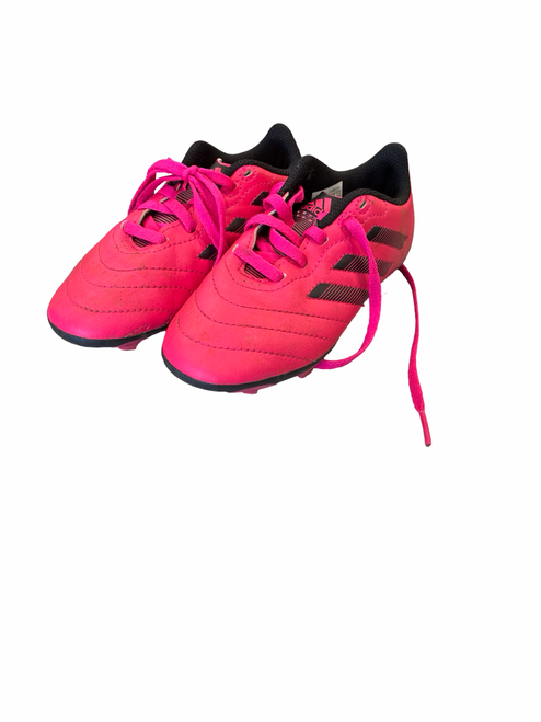 Vist Large View of Product Image Which is Used Adidas Soccer Cleats Pink Youth 11.0