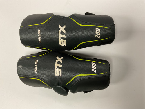 Vist Large View of Product Image Which is Used STX STALLION 200 Lacrosse Arm Pads/Guards Black MD