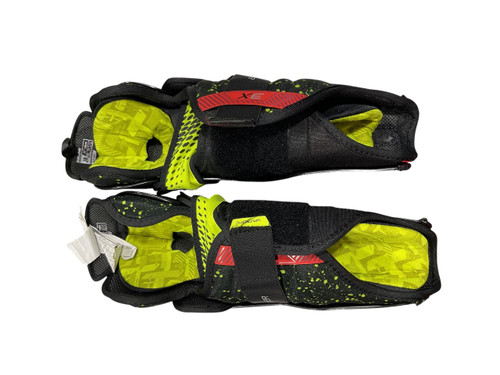 Vist Large View of Product Image Which is Used Bauer Junior Shin Guards Black 12"