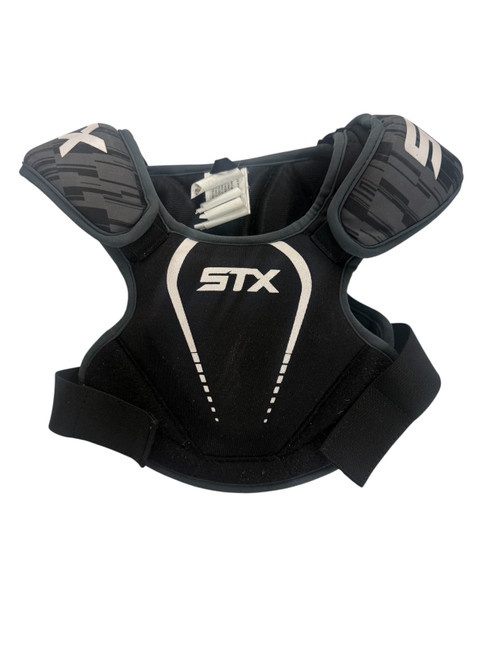 Vist Large View of Product Image Which is Used STX STALLION 75 Lacrosse Shoulder Pads Black XXS