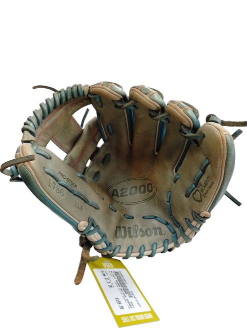 Vist Large View of Product Image Which is Used Wilson A2000 AUTISM SPEAKS 1786 BB/SB Glove LH Throw Royal Blue 11 1/2"