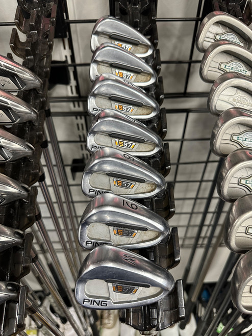 Vist Large View of Product Image Which is Used Ping S57 ORANGE DOT Mens Iron Set RH 4I-PW
