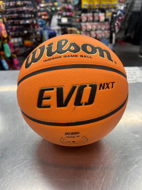 Vist Large View of Product Image Which is Used Wilson EVO NXT -28.5 Basketball Inter Indoor 28 1/2"