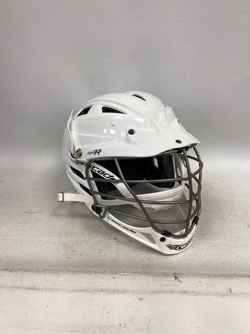 Vist Large View of Product Image Which is Used Cascade CPV-R Lacrosse Helmet White XXS