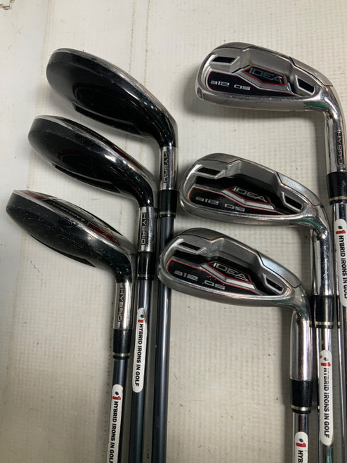 Vist Large View of Product Image Which is Used Adams Golf A12 OS NO 8 OR PW Mens Iron Set RH 4I-GW/AW