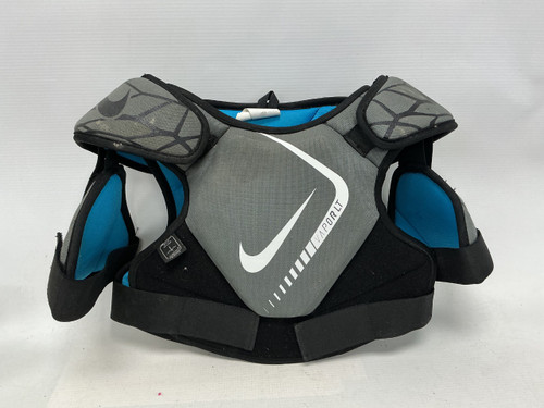 Vist Large View of Product Image Which is Used Nike YOUTH VAPOR LT Lacrosse Shoulder Pads Black LG