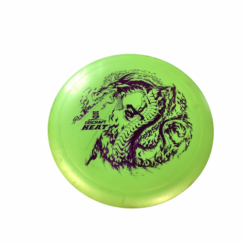 Vist Large View of Product Image Which is Used Discraft HEAT Disc Golf Driver Green