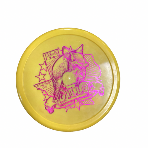 Vist Large View of Product Image Which is Used Lone Star Disc ARMADILLO Disc Golf Putter Yellow